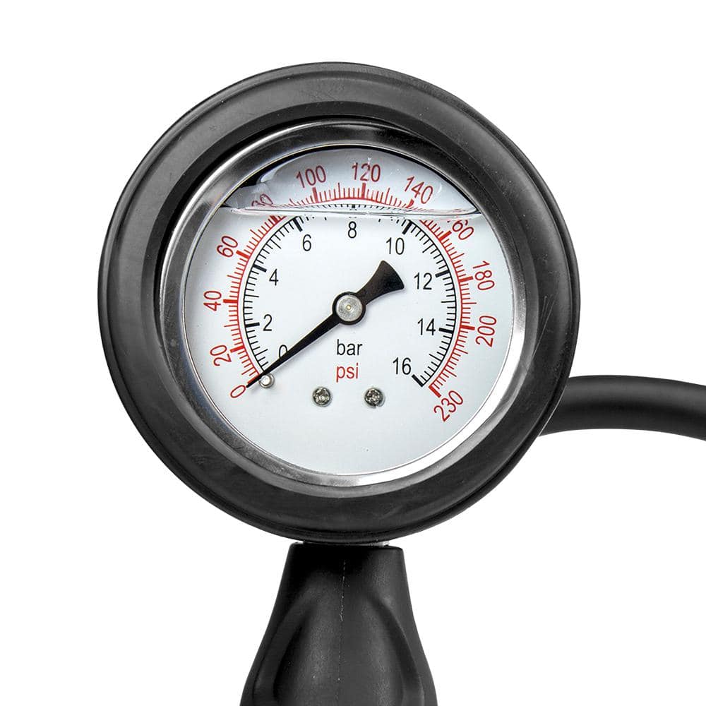 Analog Tire Inflator with Oil-Filled Pressure Gauge - Hercitys