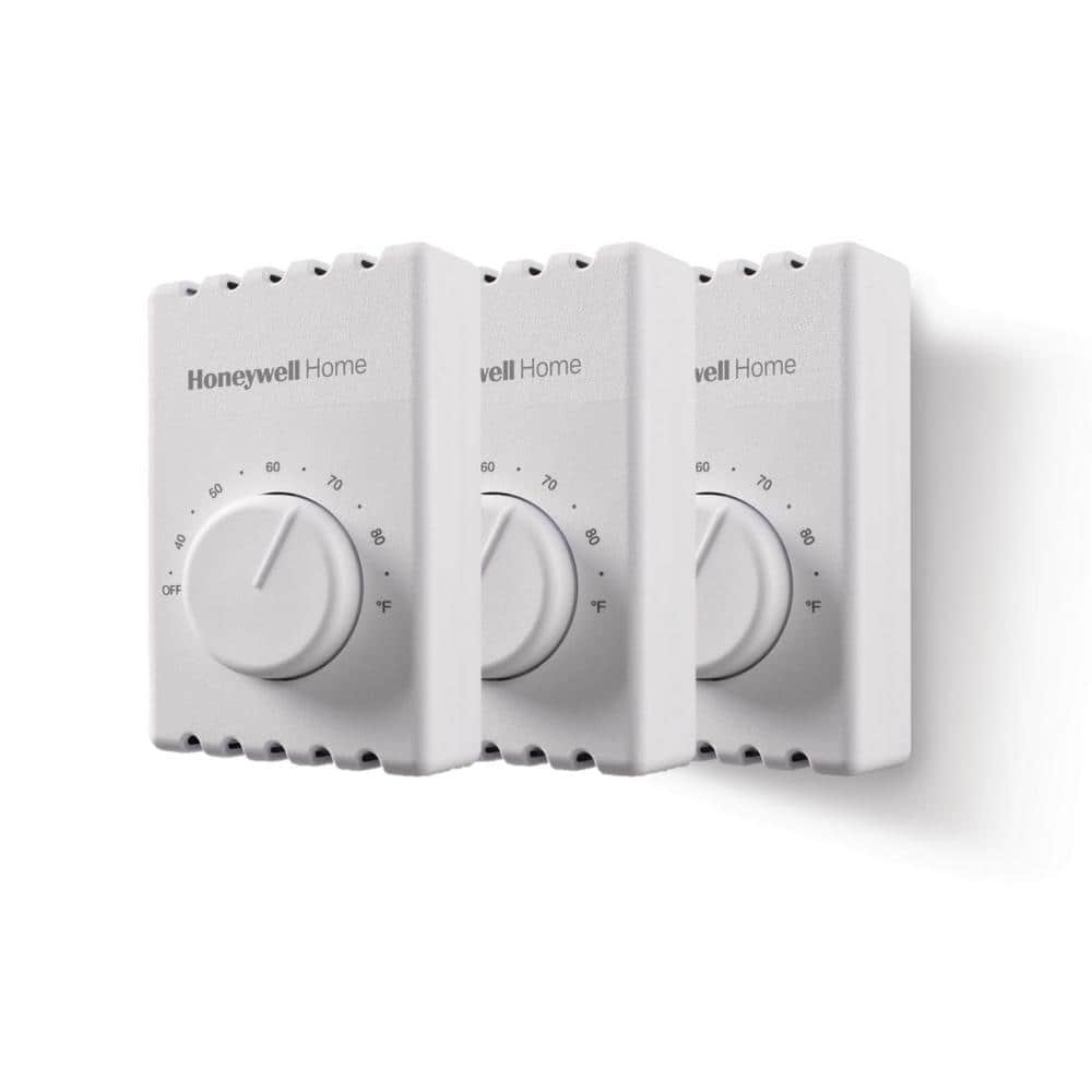 Non-Programmable Mechanical Electric Baseboard Heater Thermostat (3-Pack) - Hercitys