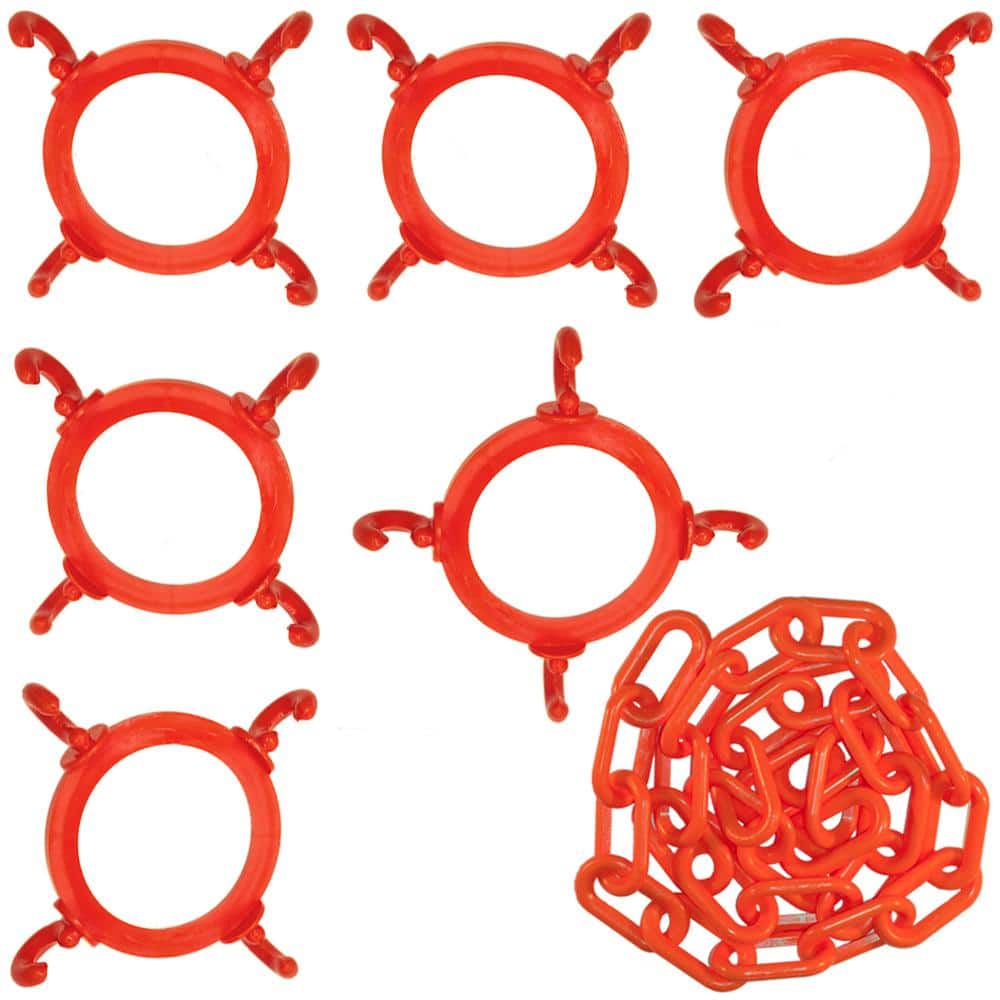 Traffic Orange Cone Chain Connector Kit - Hercitys