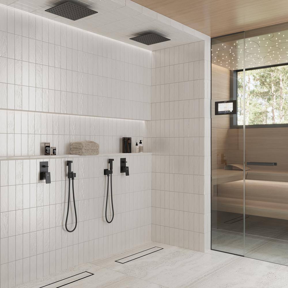 White 2.5 in. x 8 in. Polished and Honed Ceramic Subway Mosaic Tile (50 Cases/269 sq. ft./Pallet) - Hercitys