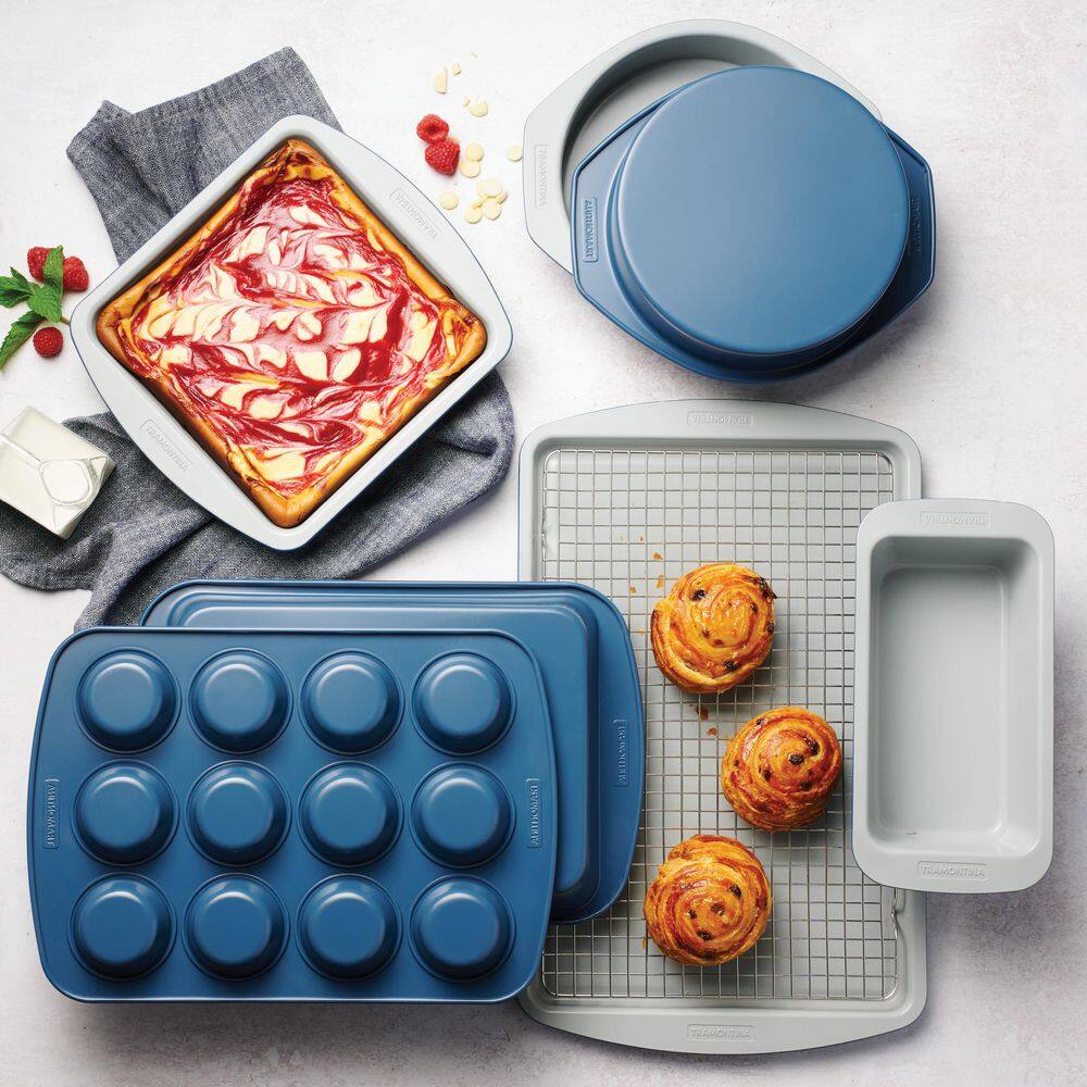 Rise 8-Piece Ceramic Non-stick Bakeware Set - Hercitys