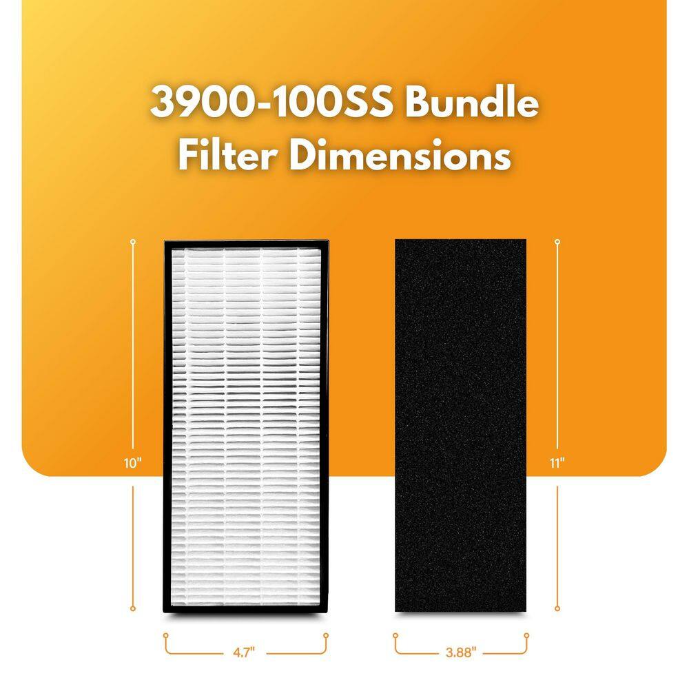 Replacement Filter Kit Compatible with Whirlpool Mini Tower Air Purifier Filter Kit - Hercitys