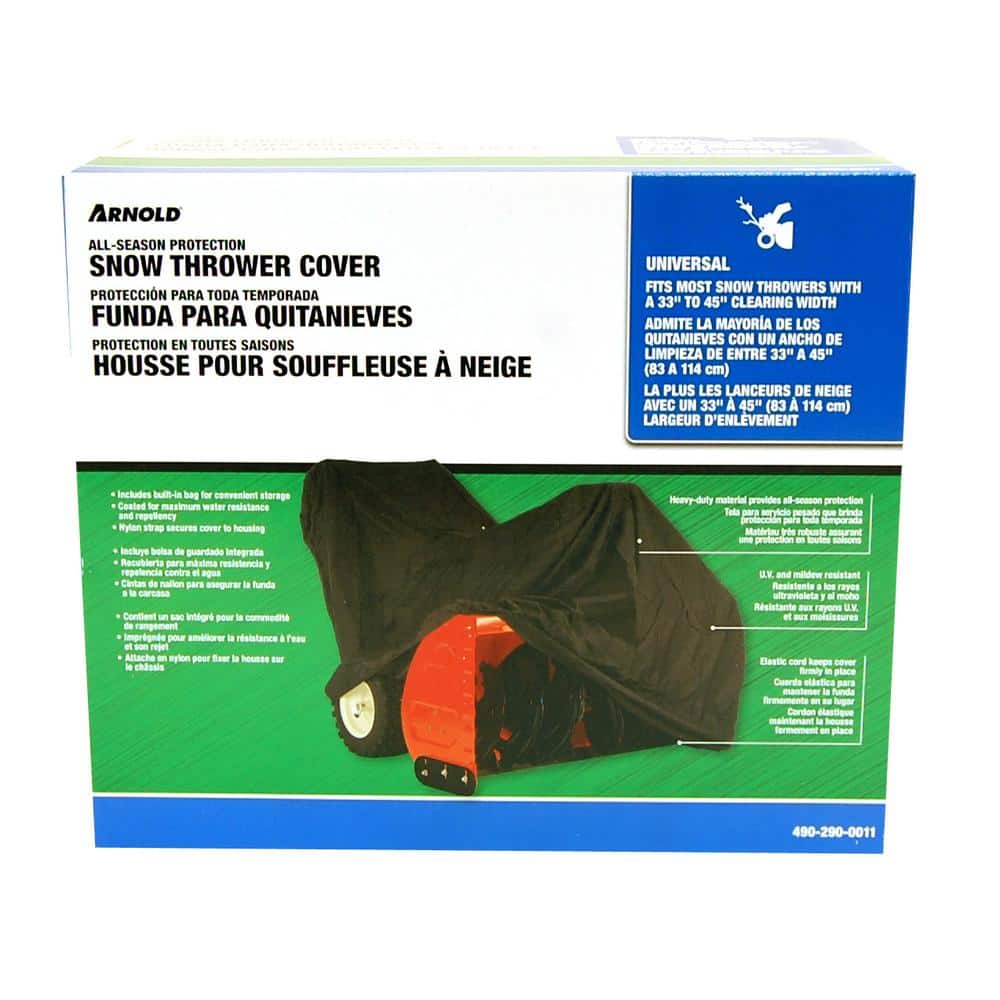 Universal Snow Blower Cover For Units 33 in. to 45 in. Wide with Built-In Bag for Convenient Storage - Hercitys