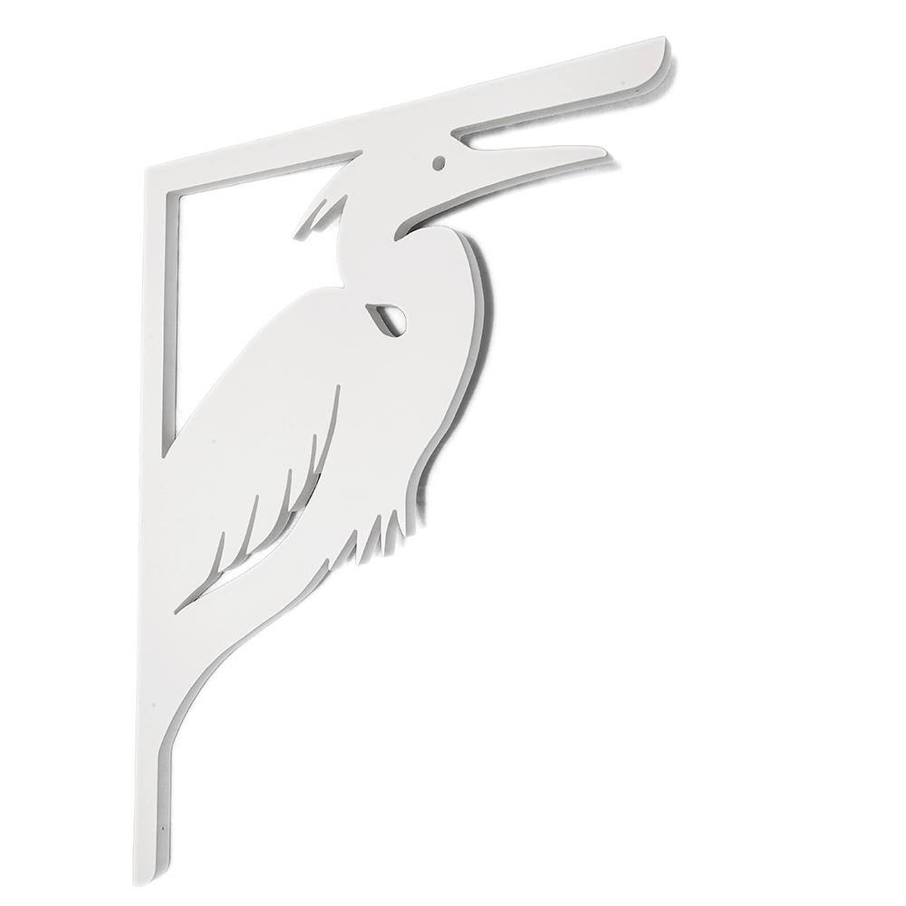 Decorative 16 in. Paintable PVC Heron Mailbox or Porch Bracket - Hercitys