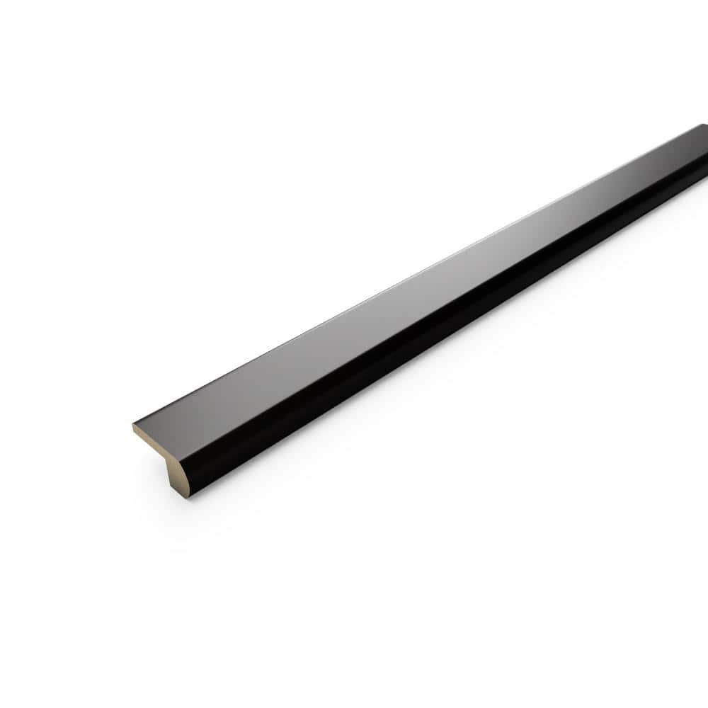 Dark Night 0.45 in. Thick x 2 in. Width x 78 in. Length Overlap Stair Nose Molding - Hercitys