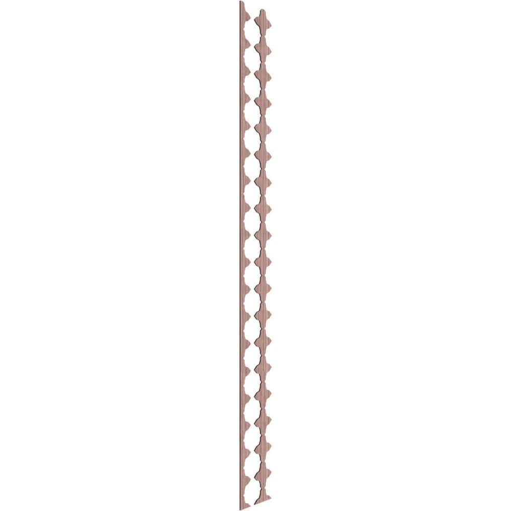 Pandora 94 in. H x 0.25 in. W Slatwall Panels in Walnut 17-Pack - Hercitys