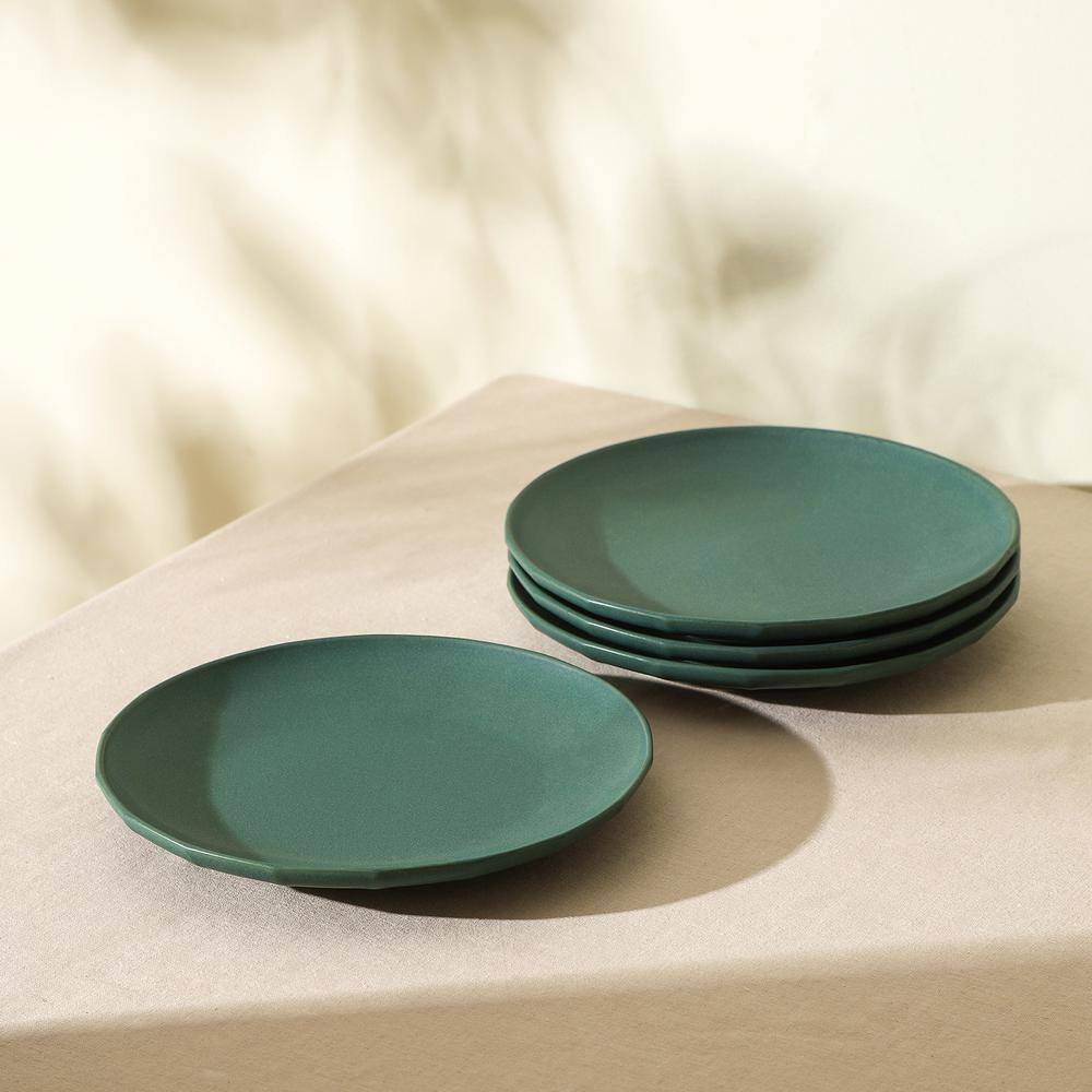 Rio 4-Piece Green Stoneware Full Set (Service for 4) - Hercitys