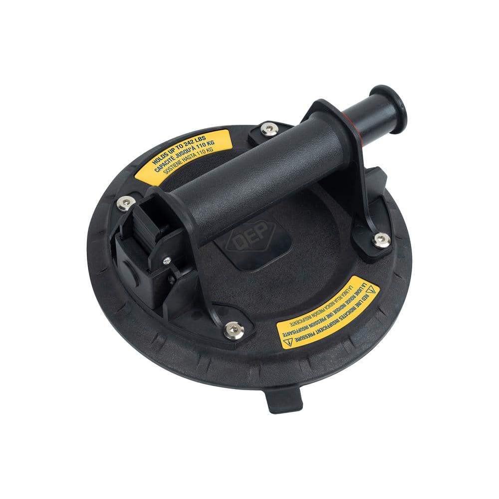 8 in. Vacuum Pump Suction Cup for Large Format Tile, with 242 lb. lifting capacity - Hercitys