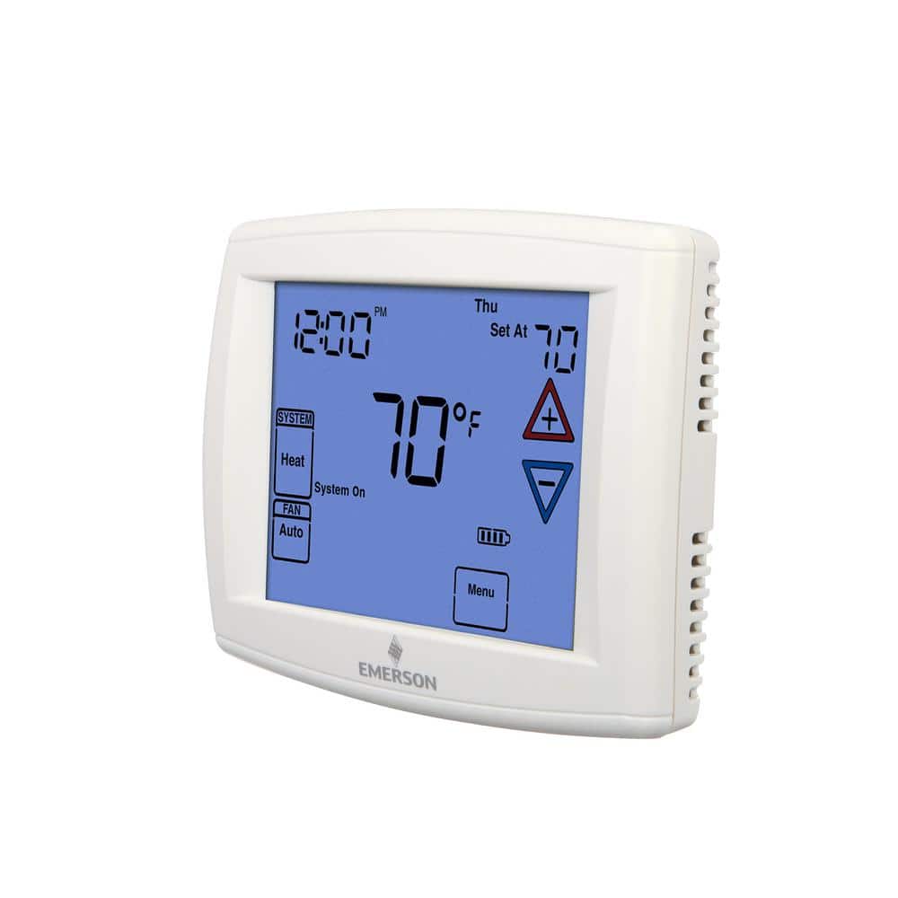 90 Series Blue, 7 Day Programmable, Univeral (4H/2C) Touchscreen Thermostat - Hercitys