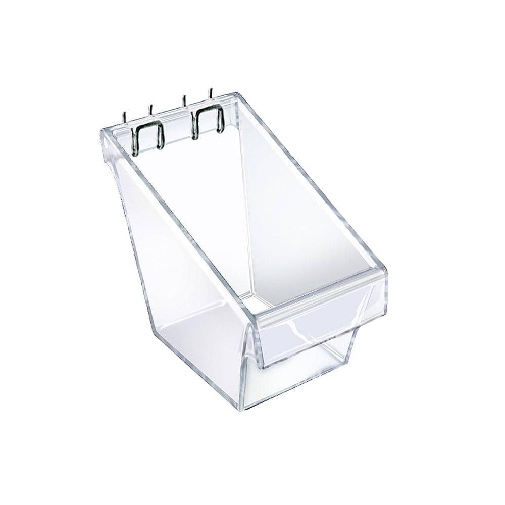 Mini 4 in. W x 4.25 in. D x 4.5 in. H Crystal Styrene Display Bucket (4-Pack) - Hercitys
