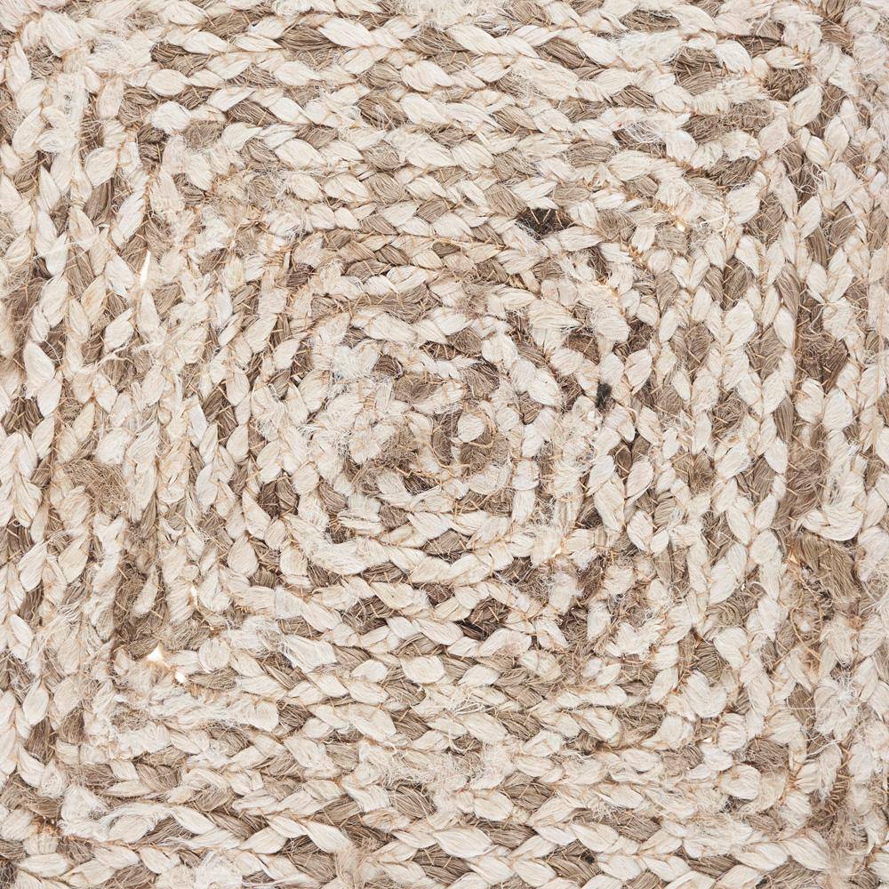 Woven Bleach/Natural 15 in. x 15 in. Square Organic Jute Placemat (Set of 4) - Hercitys