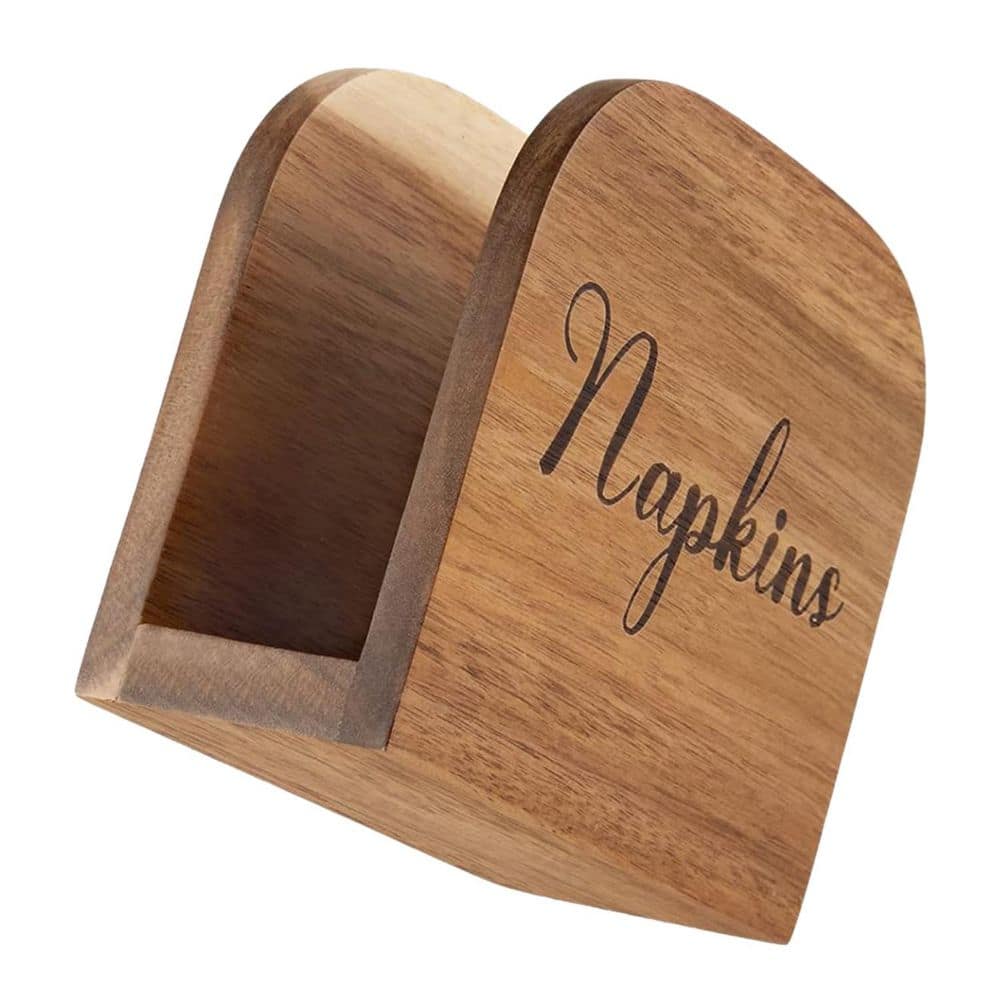 Wooden Napkin Holders Indoor and Outdoor Use for Kitchen and for Kitchen Dining Room Table Decor - Hercitys