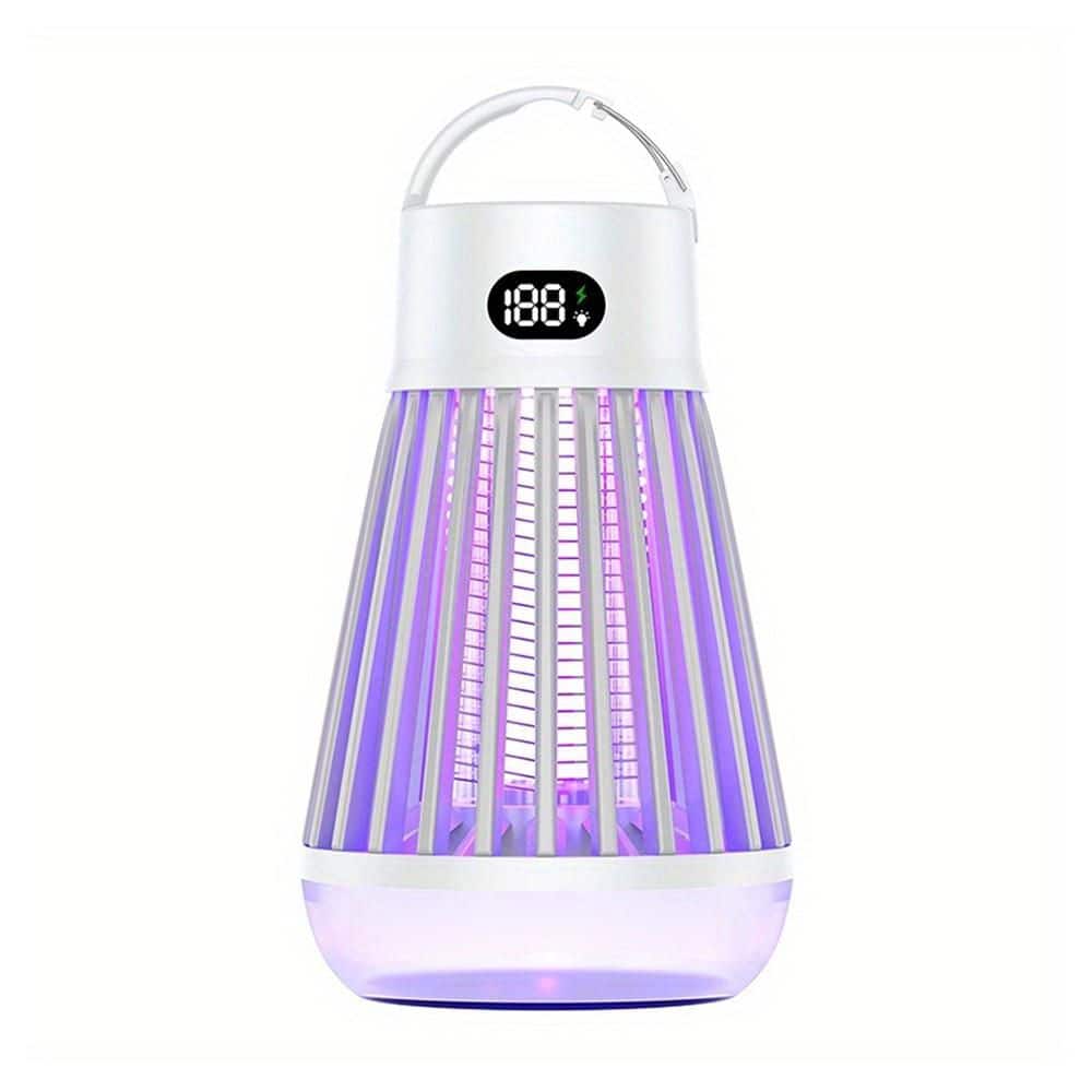 Electric UV Mosquito Killer Lamp Insect Killer Light Pest Fly Trap Catcher Harmless Odorless Noiseless Bug Zapper-White - Hercitys