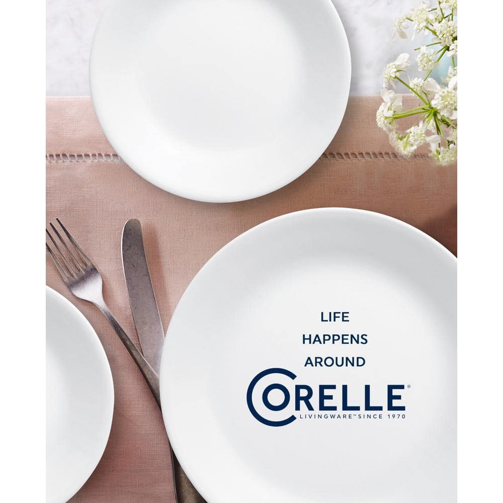 Winter Frost White 16-Piece Dinnerware Set (Service for 4) in White - Hercitys