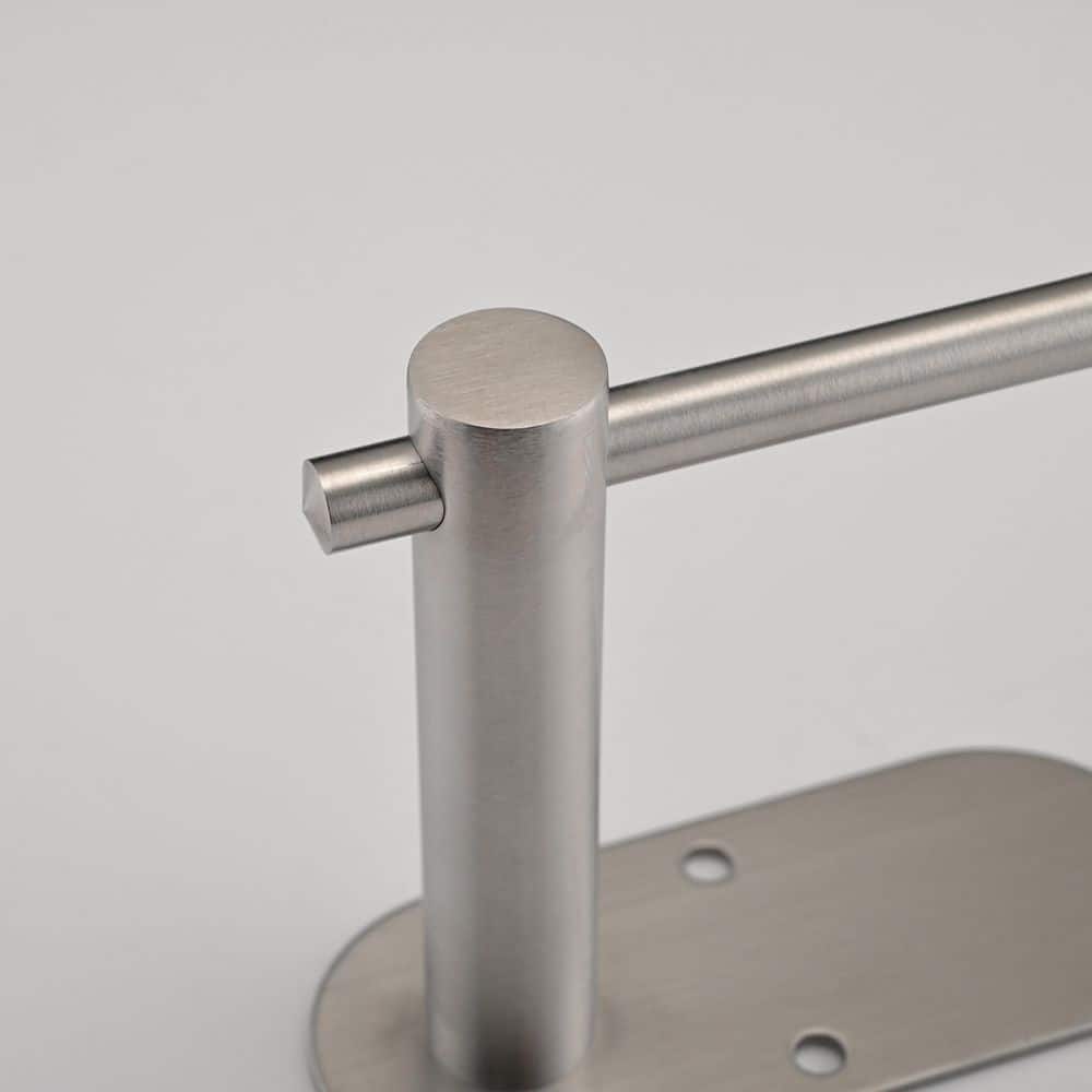 Wall Mount Brushed Nickel Stainless Steel Paper Towel Holder (1 Pack) - Hercitys
