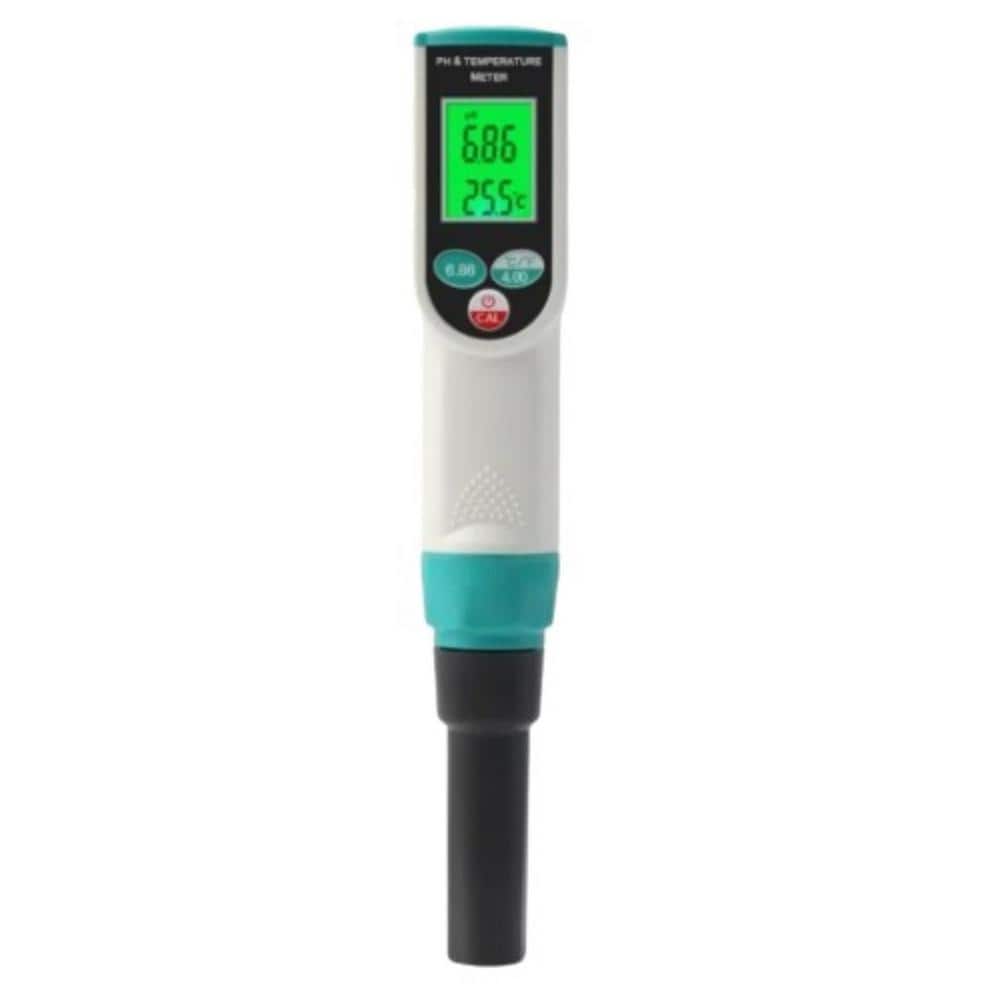 High Accuracy Soil PH Meter/Digital Temp Tester/Soil Acidity Sensor/Analyzer for Outdoor Planting 14.00pH with PH Buffer - Hercitys