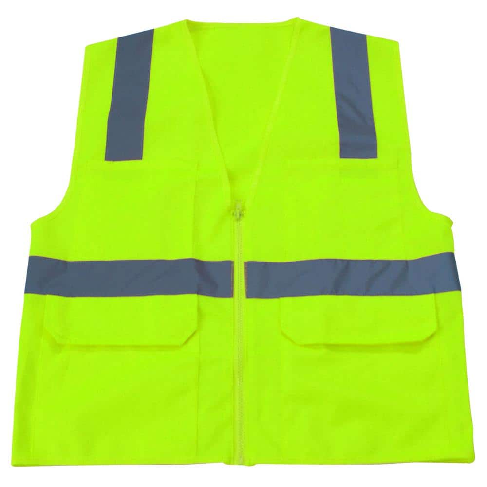 High Visibility Surveyor’s 4XL Lime Green Safety Vest - Hercitys