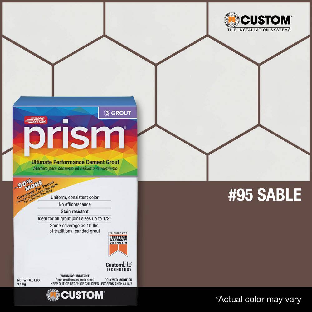 Prism #95 Sable Brown 17 lb. Ultimate Performance Grout - Hercitys