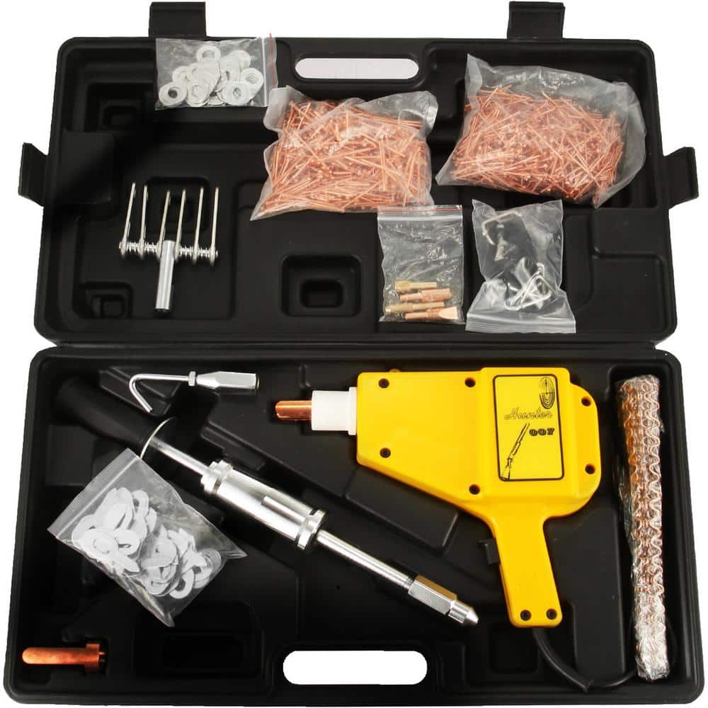 Stud Welder Dent Repair Kit 800VA Stud Gun Dent Puller Kit 100-Volt with Complete Accessories for Auto Body Repairing - Hercitys