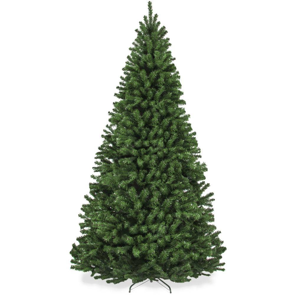 6 ft. Green Unlit Spruce Artificial Christmas Tree with Foldable Base - Hercitys
