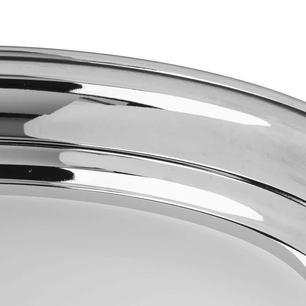 Dome Glass Collection 13.25 in. 2-Light Polished Chrome Flush Mount with Etched Glass - Hercitys