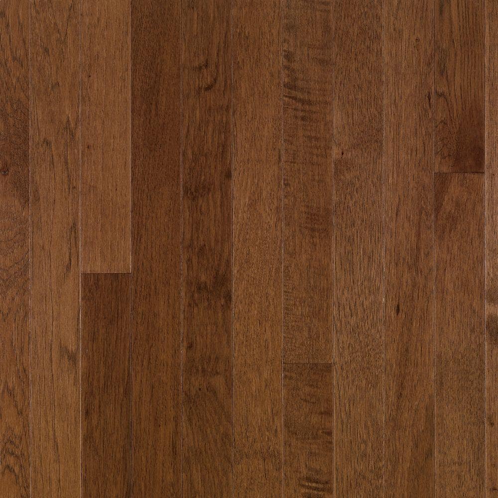 American Treasure Plymouth Brown Hickory 3/4 in. T x 3-1/4 in. W Smooth Solid Hardwood Flooring (22 sq.ft./ctn) - Hercitys