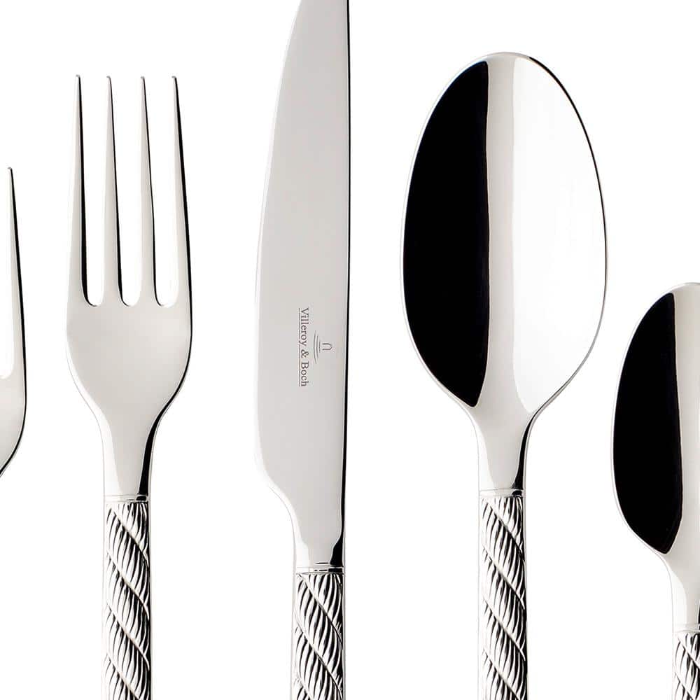 Montauk 5-Piece Place Setting 18/10 Stainless Steel Flatware (Service for 1) - Hercitys
