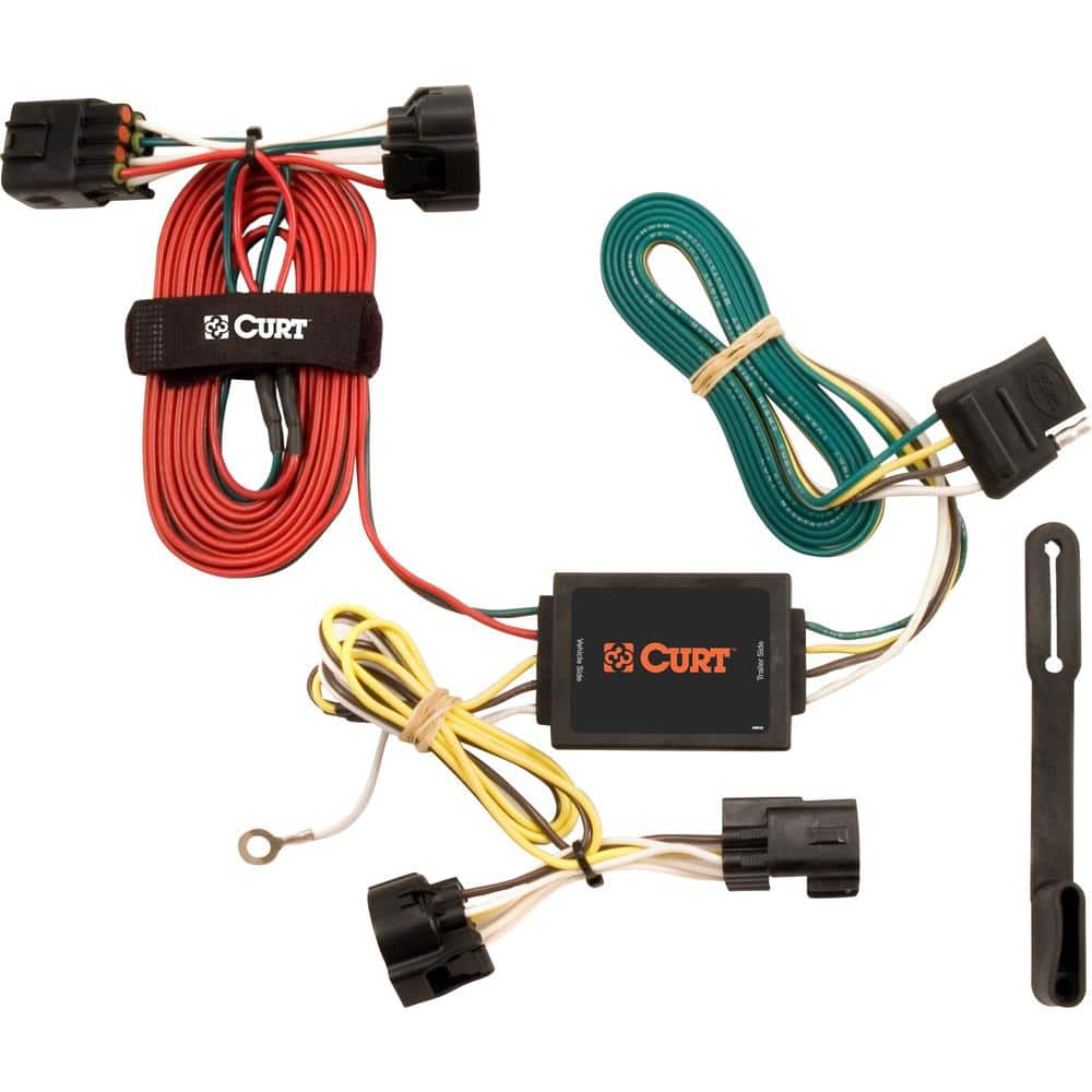Custom Vehicle-Trailer Wiring Harness, 4-Way Flat Output, Select Jeep Grand Cherokee, Quick Electrical Wire T-Connector - Hercitys