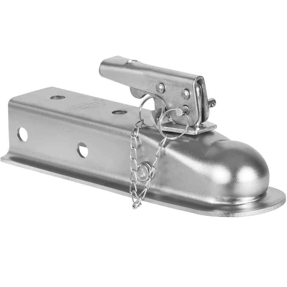 Straight Trailer Coupler, for 2 in. Hitch Ball, 2 in. Channel, 3,500 lbs. Capacity, Heavy Duty Trailer Tongue Coupler - Hercitys