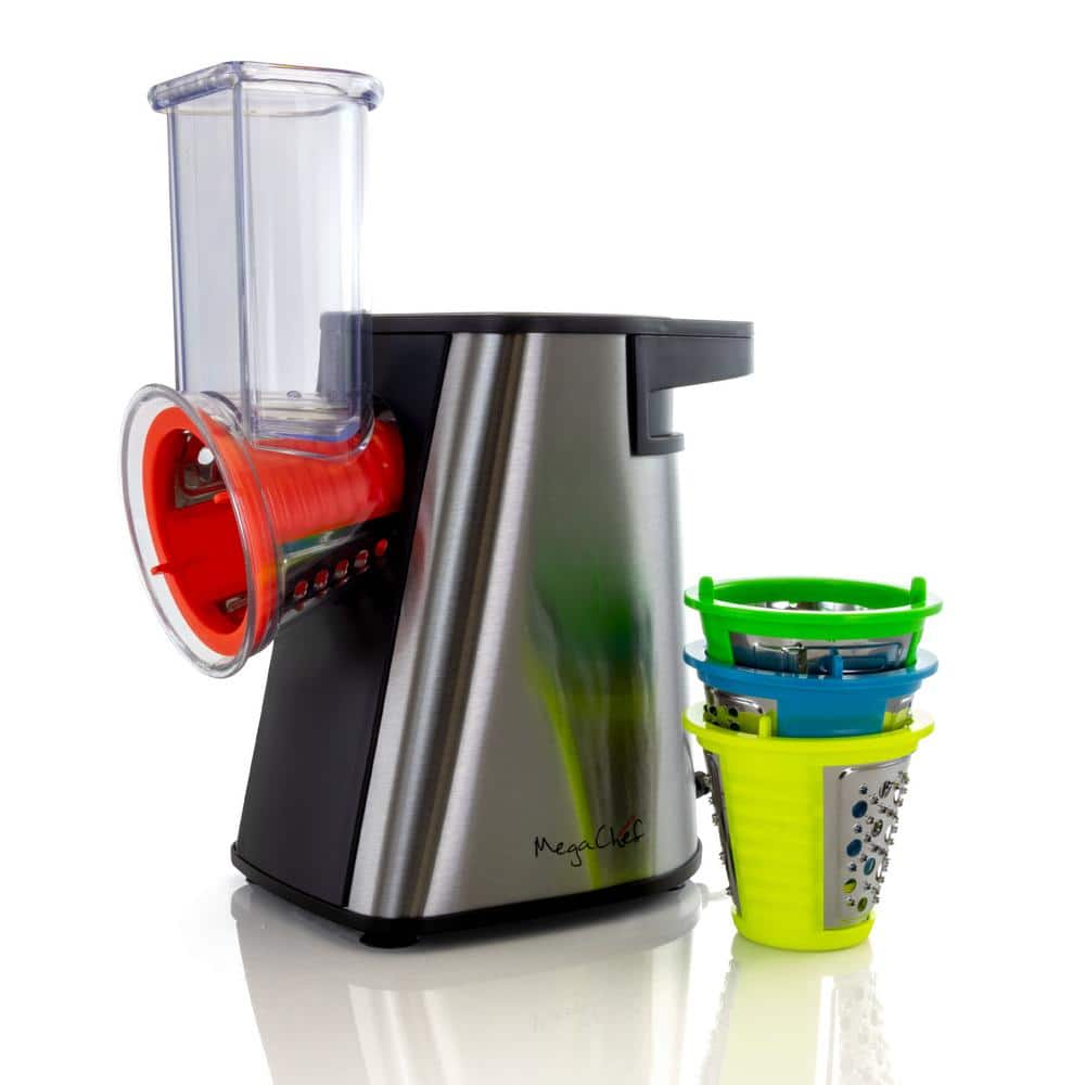 Stainless Steel Electric Salad Maker, Salad Shooter, Shredder, Slicer, Chopper and Shooter - Hercitys