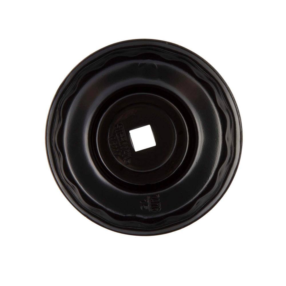 74 mm x 15 Flute Oil Filter Cap Wrench in Black - Hercitys