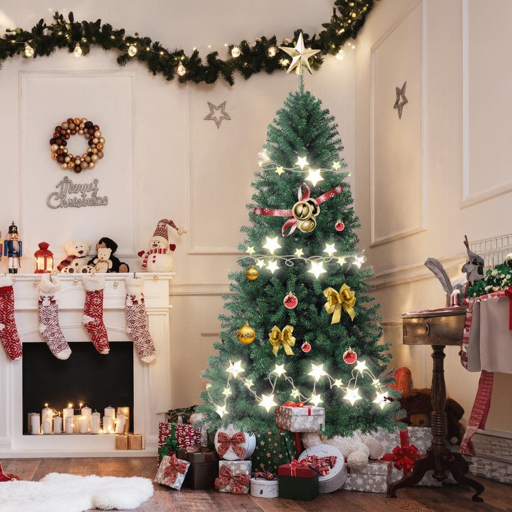 Green 6 ft. Unlit Artificial Classic Christmas Tree - Hercitys