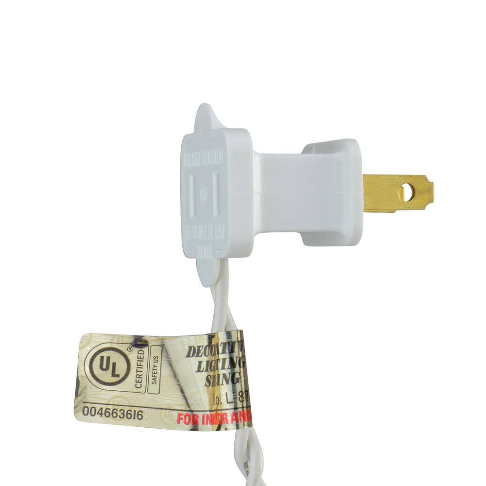 9 ft. 10-Count Frosted White Incandescent Globe Christmas Light Set with White Wire - Hercitys