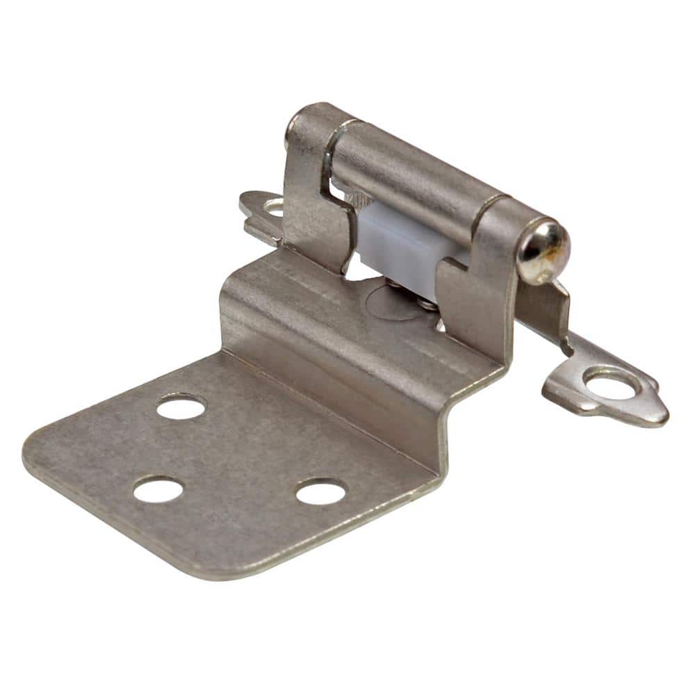 Satin Nickel 3/8 in. Inset Hinge (10-Pairs) - Hercitys