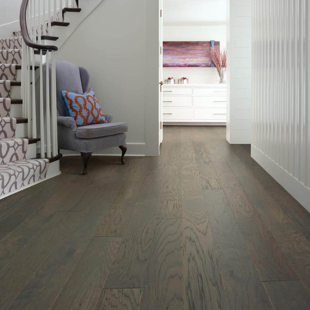 Hampshire Granite Hickory 3/8 in. T X 6.3 in. W Tongue and Groove Engineered Hardwood Flooring (30.48 sq.ft./case) - Hercitys