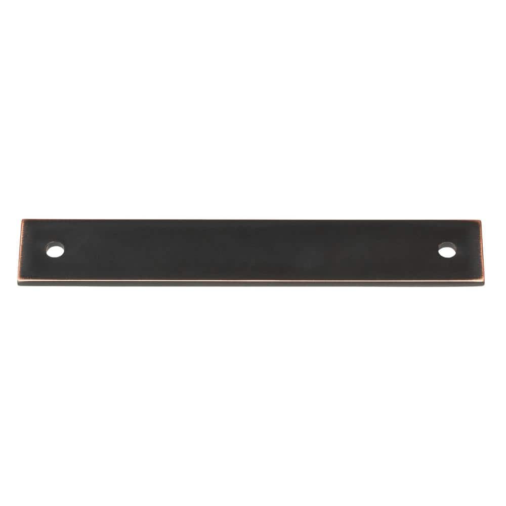 6 in. Squared Cabinet Backplate 5-1/16 in. Center to Center, 6342-128-ORB - Hercitys
