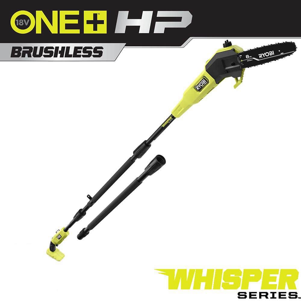 ONE+ HP 18V Brushless Whisper Series Cordless Battery 8 in. Pole Saw (Tool Only) - Hercitys