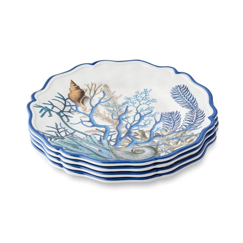 Blue Lagoon Melamine Salad Plate (Set of 4) - Hercitys