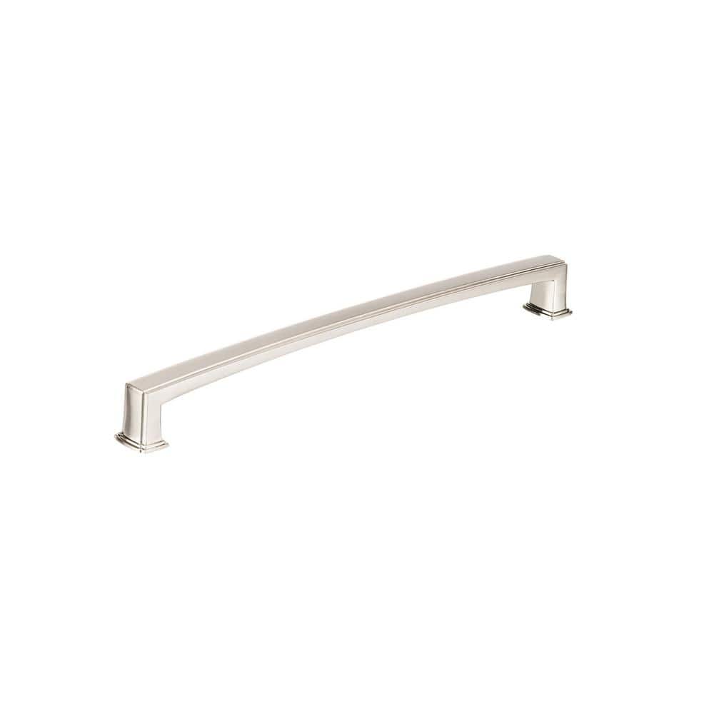 Burano Collection 12-5/8 in. (320 mm) Classic Brushed Nickel Rectangular Cabinet Bar Pull - Hercitys