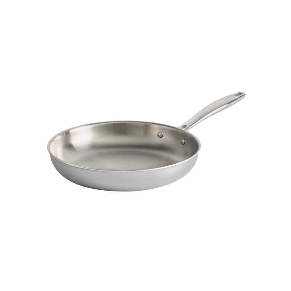 Gourmet Tri-Ply Clad 10 in. Stainless Steel Frying Pan - Hercitys