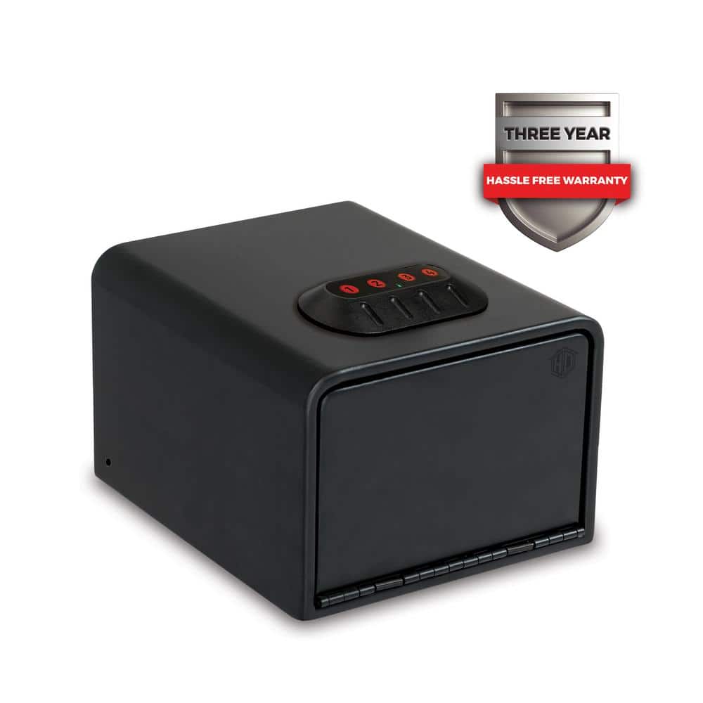 Home Defense 0.42 cu. ft. Quick Access Front Open Security Vault with Electronic Lock, Matte Black - Hercitys