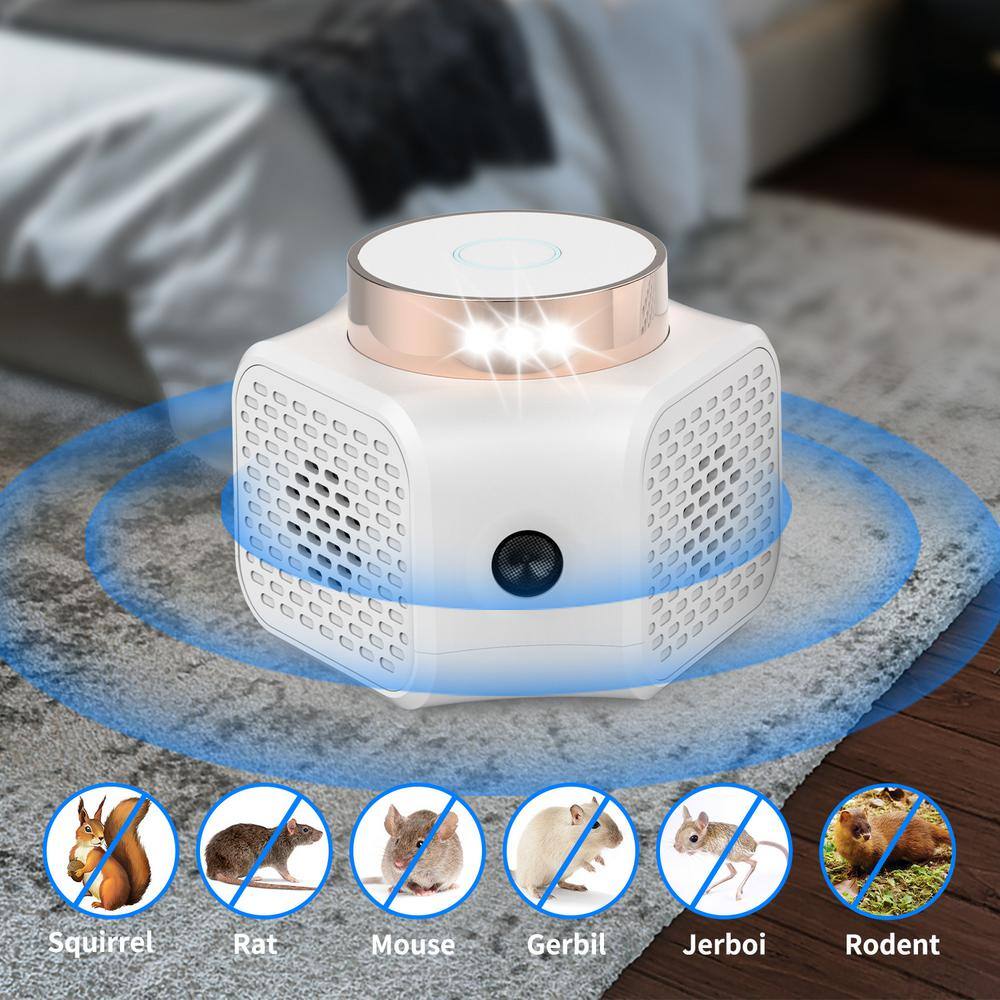 Ultrasonic Pest Repeller Rodent Mice Repellent Plug-In, Squirrel Repellent, Rat Control for Home Garage Indoor - Hercitys