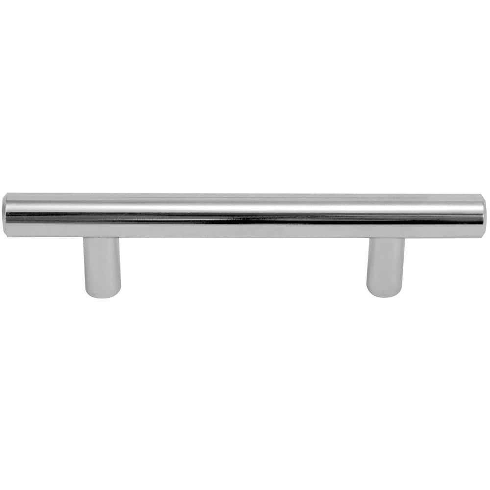 Melrose 9 in. Center-to-Center Polished Chrome Bar Pull Cabinet Pull (10-Pack) - Hercitys