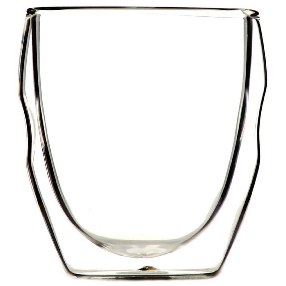 Moderna Artisan Series 8 oz. Double Wall Beverage Glasses (Set of 4) - Hercitys