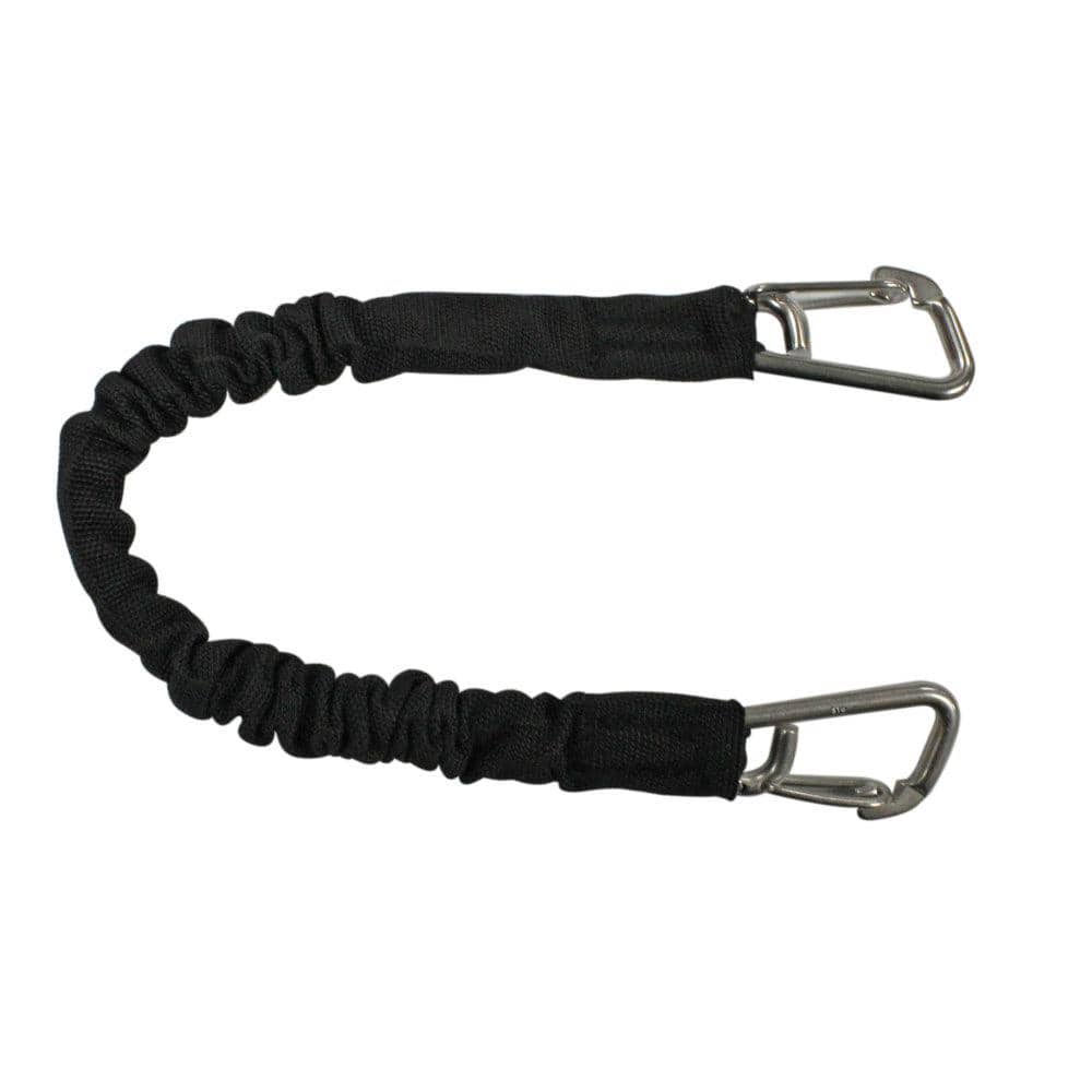 BoatTector High-Strength Line Snubber and Storage Bungee, Value 2-Pack – 12 in. with Compact Hooks, Black - Hercitys