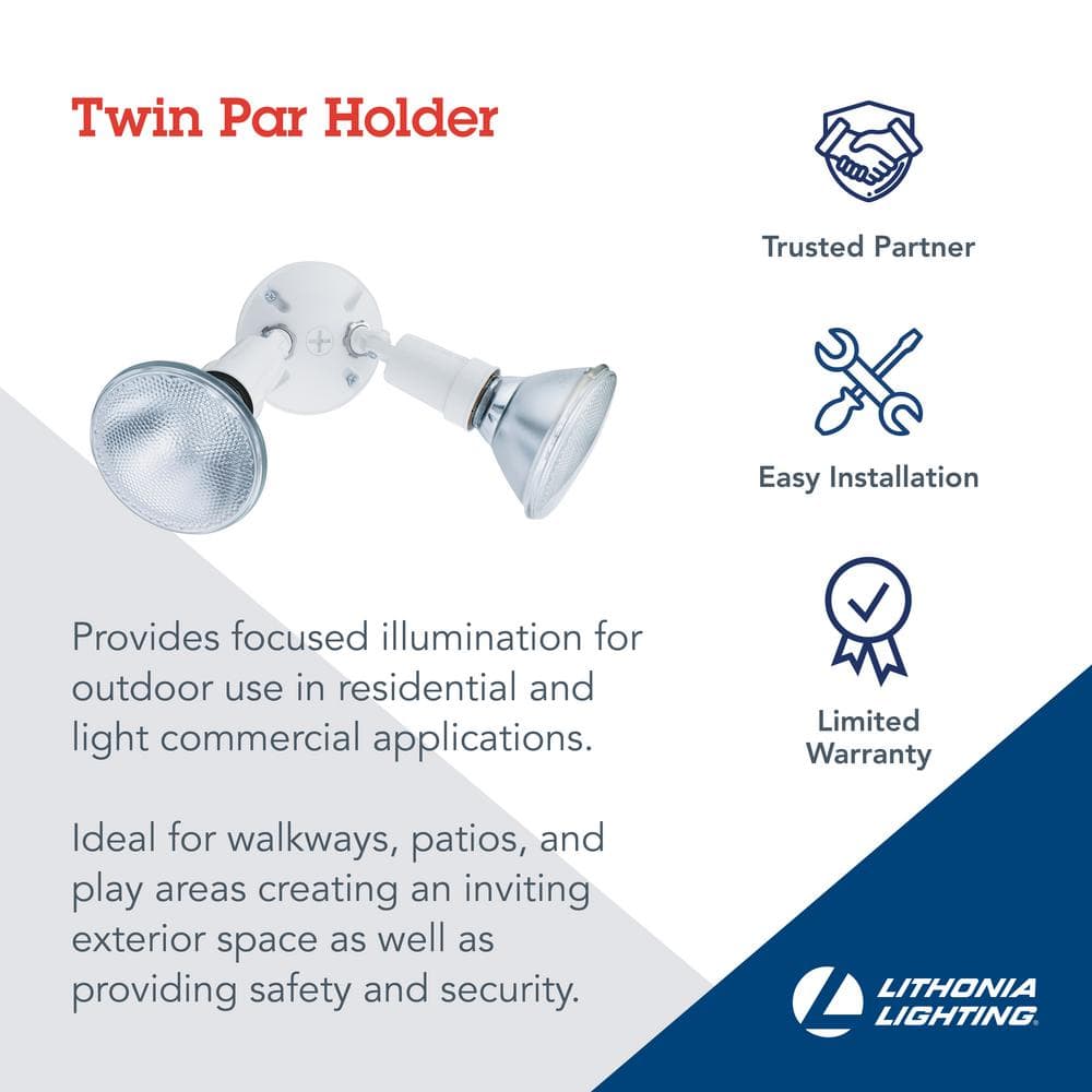 Contractor Select OFTH 150-Watt 2-Light Dark Bronze Outdoor Flood Light - Hercitys