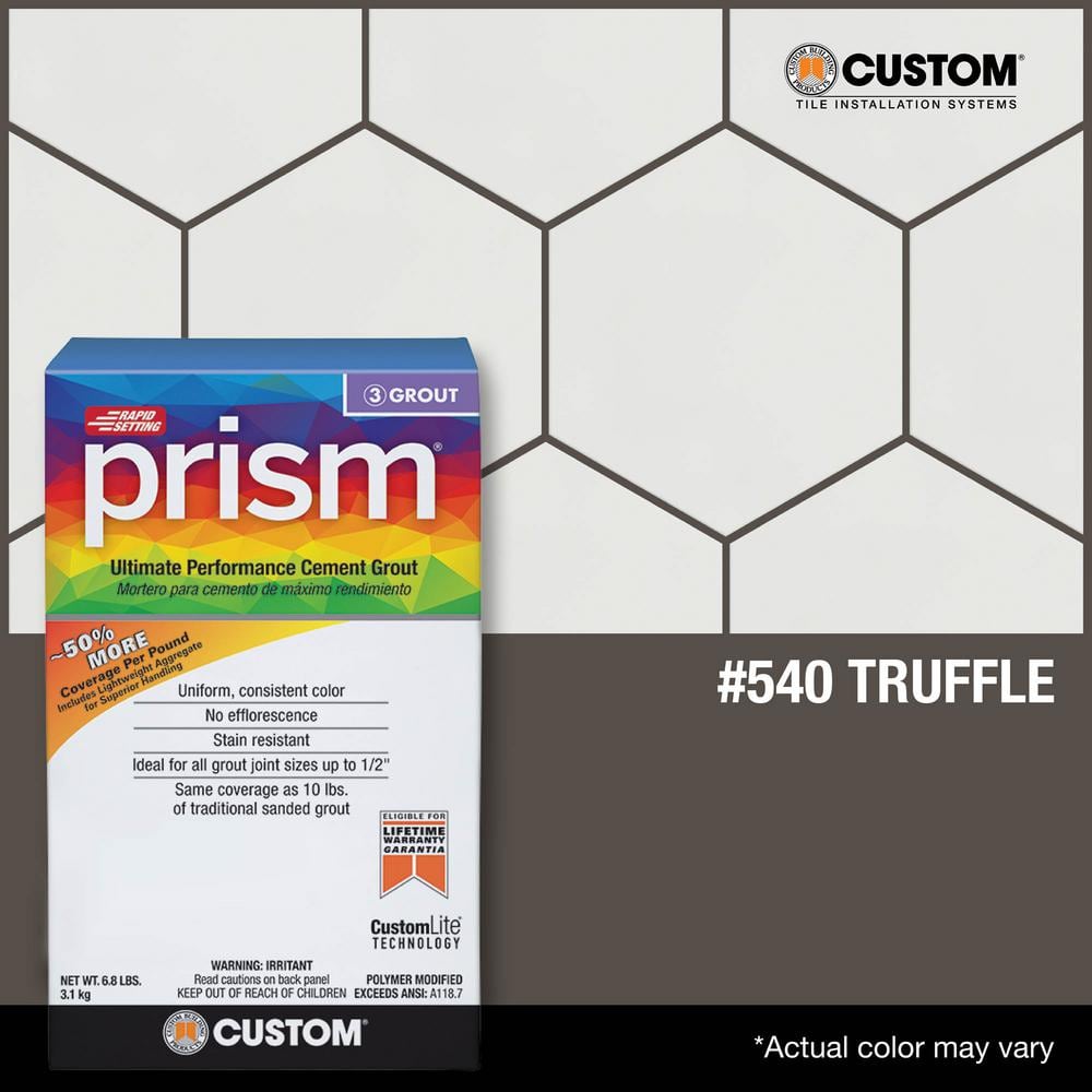 Prism #540 Truffle 17 lb. Ultimate Performance Grout - Hercitys
