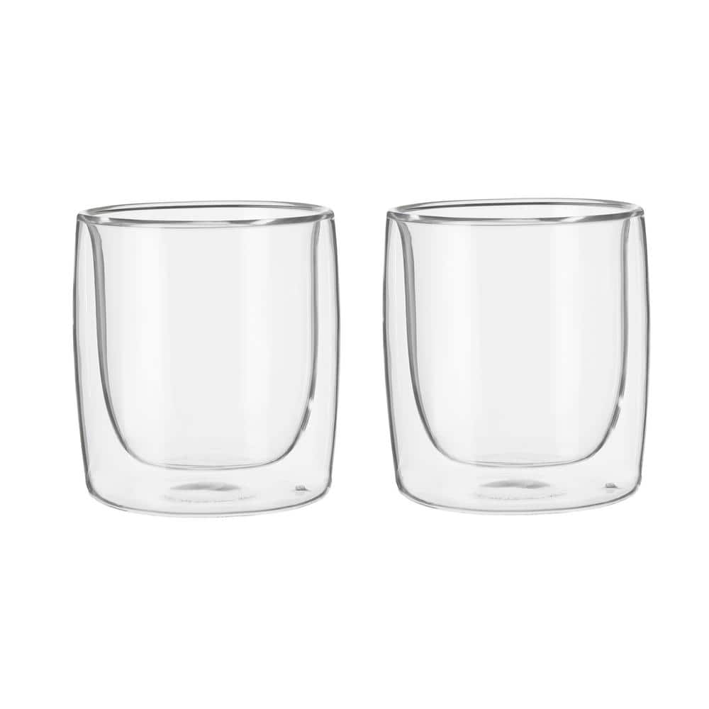 Sorrento 2-pc Double-Wall Tumbler Glass Set – Clear - Hercitys