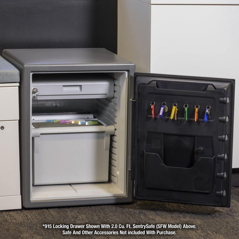 Locking Drawer Insert Accessory, for 1.6 and 2.0 cu. ft. Fireproof & Waterproof Safes - Hercitys