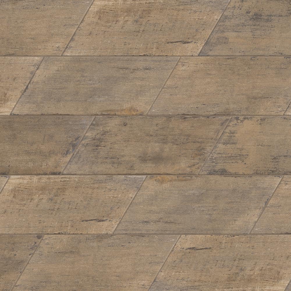 Retro Naveta Terra 7 in. x 16-3/8 in. Porcelain Floor and Wall Tile (11.05 sq. ft./Case) - Hercitys